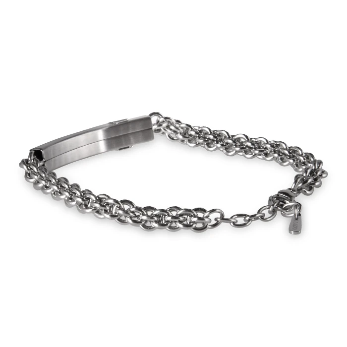 LAZIO BRACCIALE IN ACCIAIO 316L MAGLIA CATENA