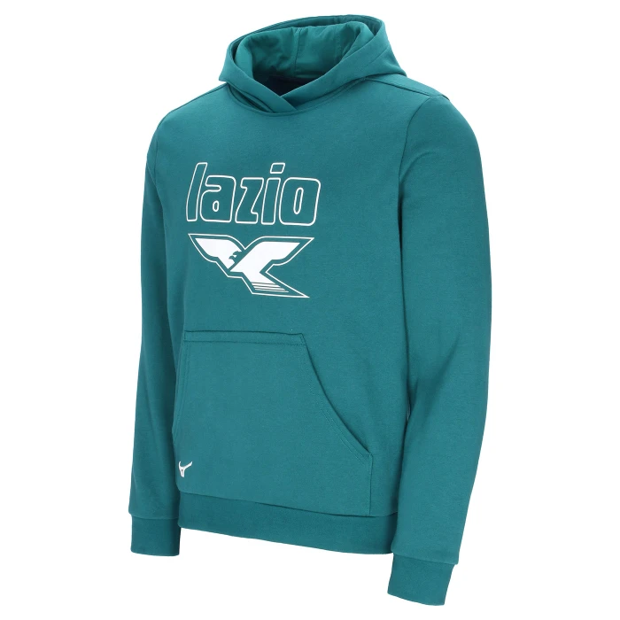 LAZIO FELPA CON CAPPUCCIO GRAPHIC BAMBINO VERDE 2025/26