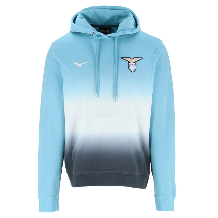 LAZIO FELPA CON CAPPUCCIO GRADIANT RETRO BLUE 2025/26