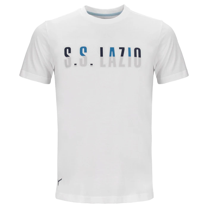 LAZIO T-SHIRT LOGO BIANCA