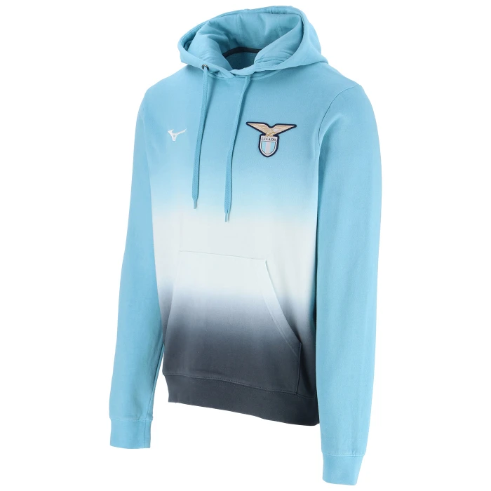 LAZIO FELPA CON CAPPUCCIO GRADIANT RETRO BLUE 2025/26