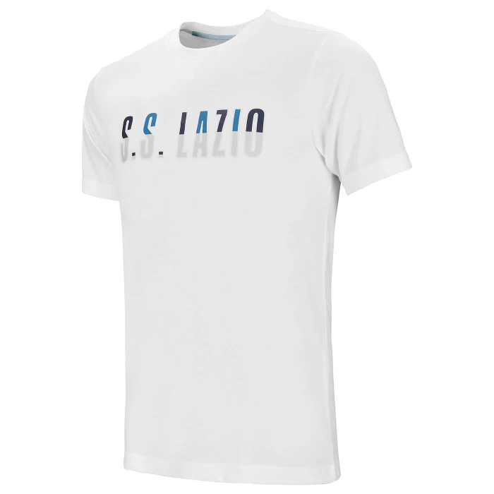 LAZIO T-SHIRT LOGO BIANCA