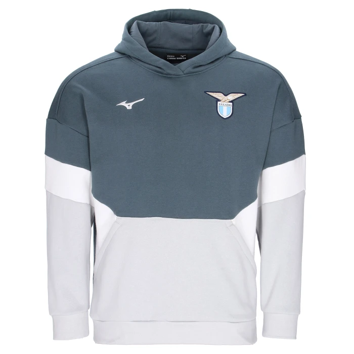 LAZIO FELPA CON CAPPUCCIO TRAVEL BAMBINO GRIGIA 2025/26