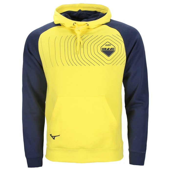 LAZIO FELPA FAN CON CAPPUCCIO GRAPHIC GIALLA