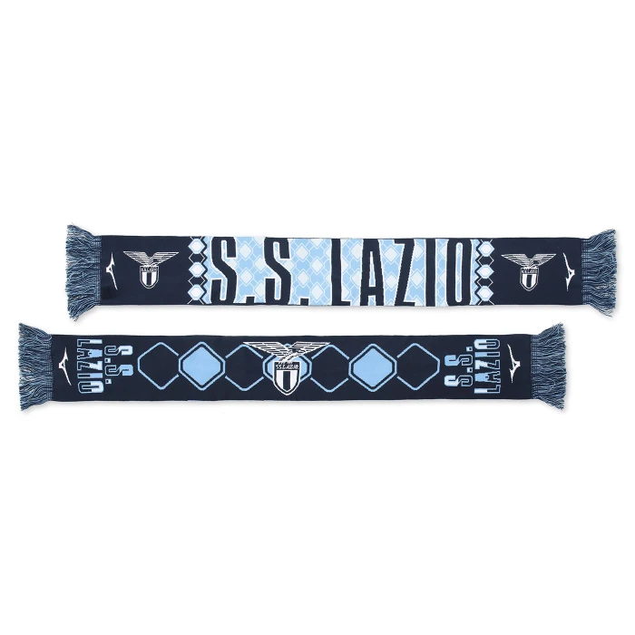 LAZIO SCIARPA DOUBLE FACE BLU